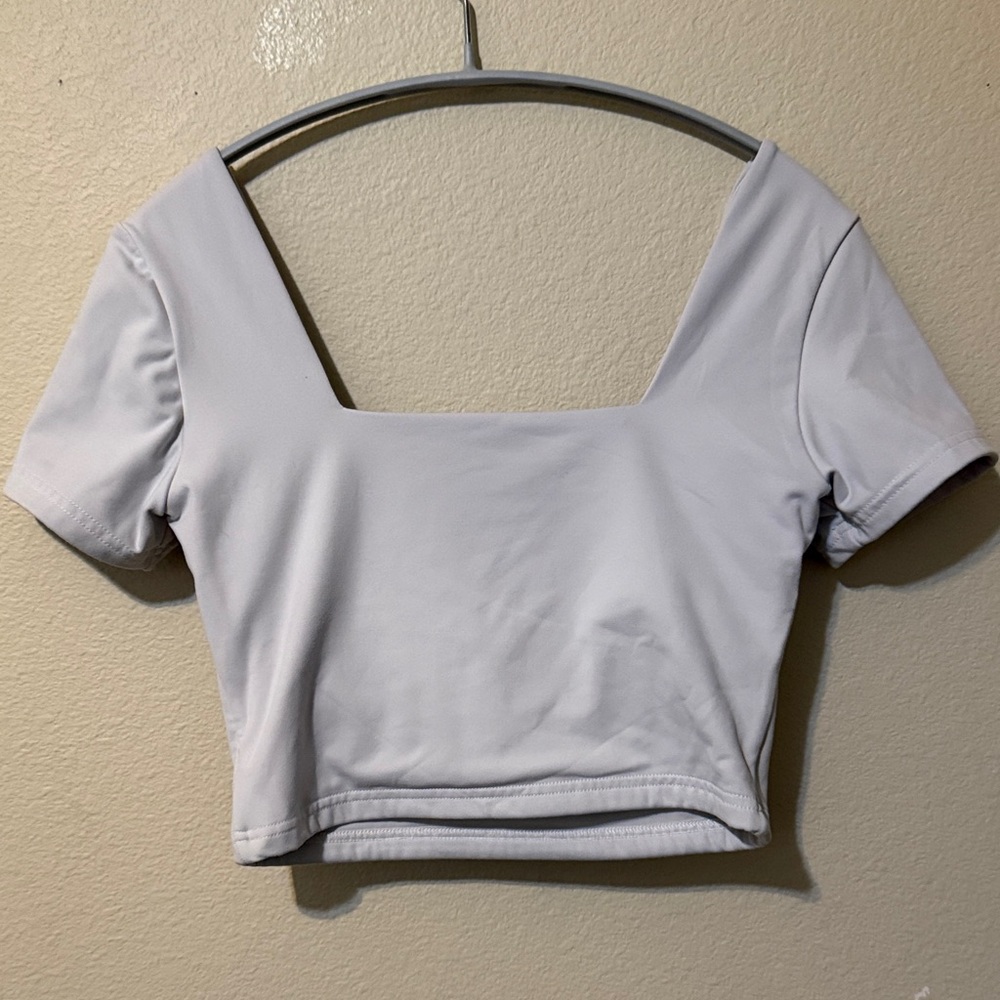 Klassy Network White Square Neck Crop Top - Picture 2 of 4
